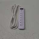 Prime Wire and Cable PB802126 6-Outlet Household Electronics Surge Protector with 14/3 SJT 8-Feet Cord