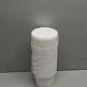 Gerrii 10 Pack White Plastic Bucket with Handle and Lid Food Storage Bucket Containers All Purpose Pail for Multipurpose Paint Water Art Crafts Projects Garage Organization (White,1.5 Quart)