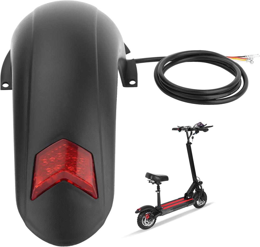Rear Mudguard with Taillight Scooter Fender Bracket Replacement Accessory Compatible with Kugoo M4, M4Pro Electric Scooter