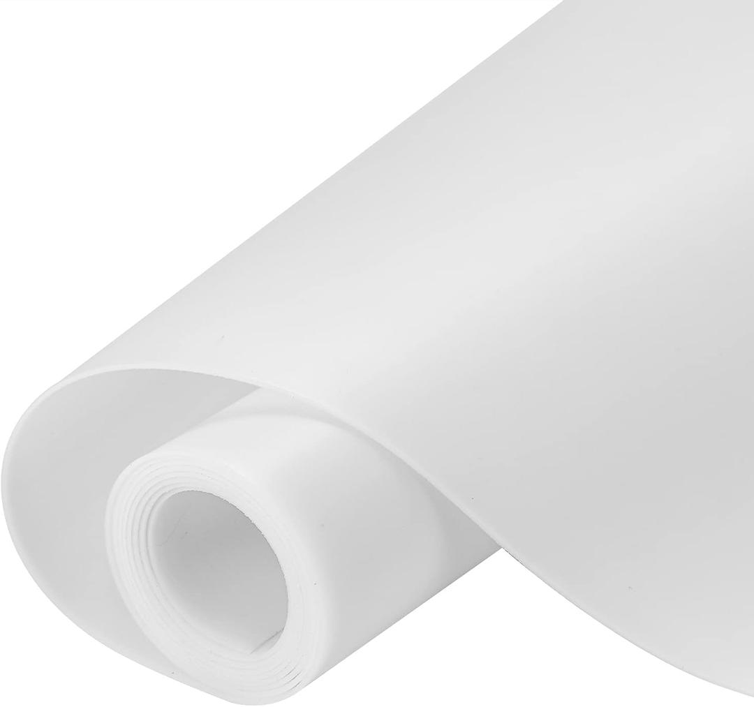 Large Silicone Heat Resistant Mat 78.7 x 15.7, Nonslip Mats for Kitchen Counter, Countertop Protector, Nonstick Waterproof Craft Table Placemat, Translucent-White