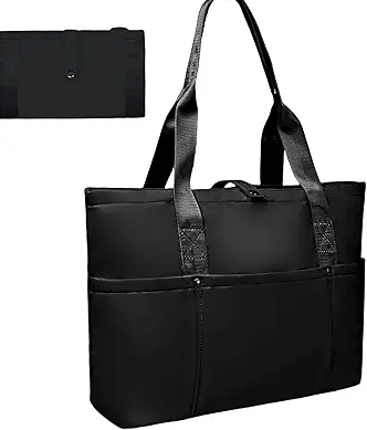 Foldable Travel Duffle Bag for Women, Gym Tote With Zipper Top Handle Handbag Large Shoulder Bag