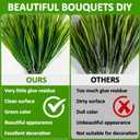 MAQIHAN 20 Artificial Grass Plant Outdoors - Faux Grass Fake Wheat Decor Artificial UV Resistant Outdoor Plants Plastic Outside Weed Planters Artificial Greenery for Porch Decorative