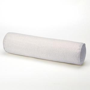 Cylinder Round Memory Foam Support Pillows Cervical Neck Roll Pillow with Pillowcase, Imitation Cotton Linen Cushion Home Bedroom(Silver Grey,5.9x15.7in/15x40cm)