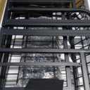 2-Tier Foldable Dish Drying Rack with Drainboard, Stainless Steel Large Capacity Kitchen Counter Organizer with Cup Holder, Utensil & Cutting Board Storage, No Assembly Required, Black