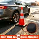 28 Inch Traffic Cones 8 Pack, Orange PVC Safety Cones with High-Visibility Reflective Collar, Reinforced Heavy Rubber Weighted Base Construction Cones for Road, Driveway, Parking & School