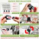 vorona Shower Caddy Hanging, 3 Tier Adjustable Rustproof Shower Organizer Hanging, Anti-Slip Buckle, Stainless Steel Shower Racks for Inside Shower with 8 Hooks, Shower Rack Bathroom Accessories