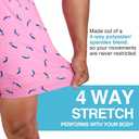 Kanu Surf Mens 5 Adventure Mens Swim Trunks  UPF 50+ Quick-Dry Bathing Suit Shorts with Pockets & Compression Liner (Pink, XXL)