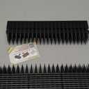 Bird Spikes, 20 Pack Pigeon Deterrent for Small Birds Raccoon Cats Defender for Outside to Keep Squirrel Away, Plastic Fence Spike for Railing and Roof-Black