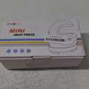 HTVRONT Heat Press Mini Heat Press Machine, Small Heat Press Portable Iron Press Machine for T Shirts, Hats, Heating Transfer Projects (Pink)