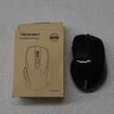 TECKNET Wireless Mouse, 2.4G Ergonomic Optical Mouse, Computer Mouse for Laptop, PC, Computer, Chromebook, Notebook, 6 Buttons, 24 Months Battery Life, 2600 DPI, 5 Adjustment Levels, for Small Hand (Black)