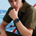 6 Pack Sport Bands for Apple Watch Band 40mm 41mm 42mm 38mm 44mm 45mm 46mm iWatch bands for Women Men,Waterproof Silicone Strap Wristband for Apple Watch Series 11 10 9 8 7 6 5 4 3 SE/Ultra 49mm 3/2nd (01-Black/Dark Grey/Blue Grey/Orange/Army Green/Navy Blue)