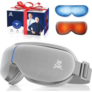 Bob and Brad Eye Massager with Heat and Cooling Gel Mask, EyeOasis 3 Elite Electric Heated Eye Mask with Music for Migraines, Dry Eyes Relief Relaxing Mothers Day Gifts for Women Men