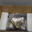 Semi-Flush Mount Ceiling Light - Modern Industrial Light Fixture Black and Gold,4-Light Candelabra Lighting Ceiling Lamp for Kitchen Foyer Entryway Hallway Bedroom Closet