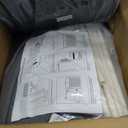 Lekereise Large Cat Carrier for 2 Cats, 2-in-1 Cat Travel Carrier with Litter Box, (17.7" x2) x16.5"x13" Pet Carrier with Zipper Locks for Moving Across The Country (No Hammock) - Grey