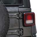 POETRYXIAO Tail Light Cover Guard with US Army Military Star Style (Halogen Tail Light) for 2018-2023 Jeep Wrangler JL JLU