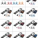 JOYTUTUS Mirrors Doors Off Compatible with 1997-2018 Wrangler TJ JK JKU (Not Fit JL), Doorless Side Mirrors with Black Orange Blue Red Inserts