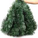 50 Feet Christmas Garland Christmas Decor, Artificial Greenery Pine Garlands Xmas Decorations for Mantle Stairs Fireplace Home Holiday Party Soft Green Garland Christmas Decoration Indoor Outdoor