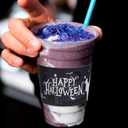 20 Pcs Halloween Coffee Cups Sleeves, Disposable Paper Cup Sleeves Halloween Coffee Sleeves for 12oz 16oz Hot Chocolate Coffee Tea or Cold Beverage (Black)