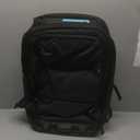 Travel Rolling Backpack,3 in 1 Carry on Backpack Flight Approved,Waterproof Personal Item Bag with Detachable Backpack,Extra Luggage Backpack 50L for Work Teacher College,Black