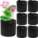Lily Plant Pots for Pond, 6Pack Aquatic Planter for Pond, Durabl Breathe Reusable Fabric Plant Pots for Aquatic Plants, Potato