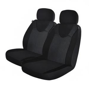 Custom Covers Front Seats Covers Universal Durable Black Contoured Fit