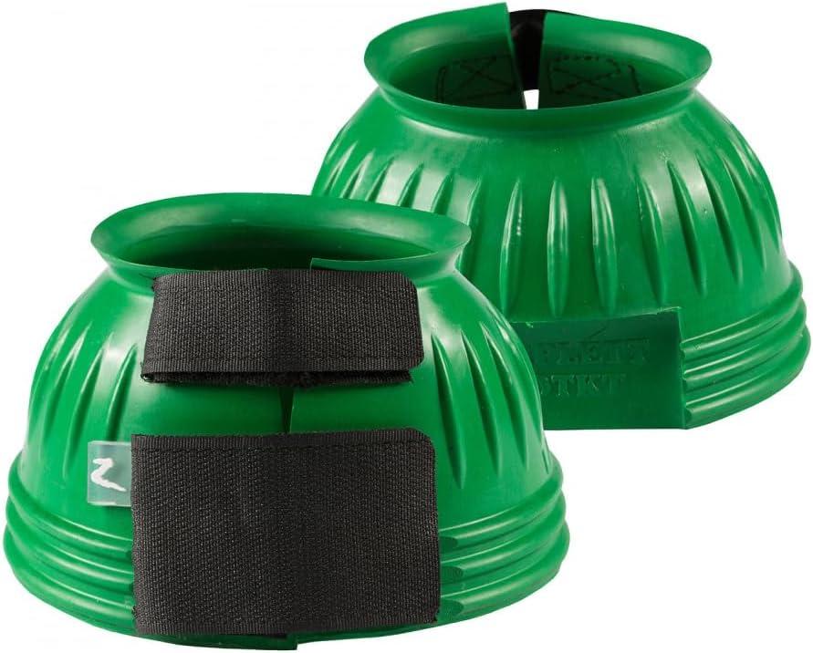 HORZE No Turn Overreach Rubber Bell Boots for Horses - Green - XL HORZE No Turn Overreach Rubber Bell Boots for Horses - Green - XL