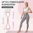 RYAOLELY Figure 8 Resistance Band, Exercise Band for Physical Therapy, Yoga Pilates Home Workout, Portable Fitness Band with Anti-Slip Grip