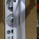 LITBM 32" Ceiling Fans with Light and Remote, Energy Saving Super Quiet 6-Speed Ceiling Fan with 3CCT Dimmable Light for Indoor and Outdoor, Reversible, White and Wood