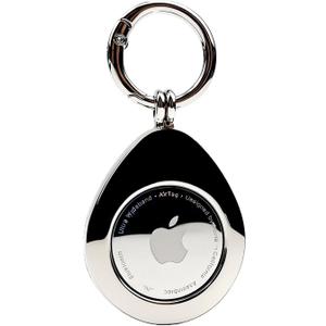 for Airtag Metal Holder, for Apple airtag magnetic attraction Stand Case Keychain