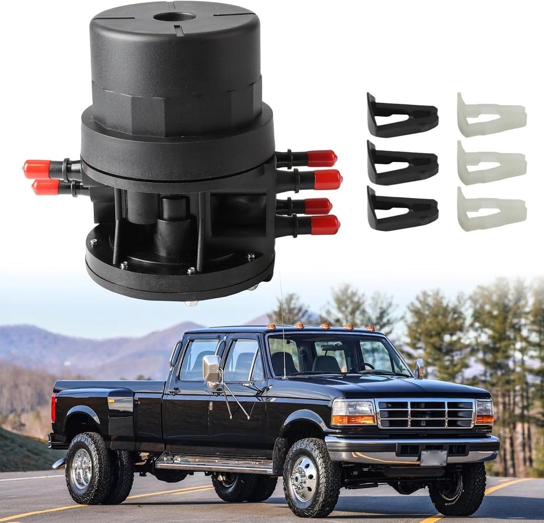 F1UZ9B263B 911-000 Dual Fuel Tank Selector Switch Valve for 1988-1996 Ford E-150 E-250 E-350, for 1987-1996 F-150 F-250 F-350 Gas Reservoir Diverter Assembly # F1UZ-9B263-B FD0516748