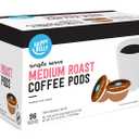 Amazon Brand - Happy Belly Medium Roast Compostable Coffee Pods, Compatible with K-Cup Brewer, 96 Count