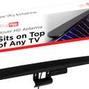 UltraPro Hover Digital TV Antenna Indoor for Smart TV, Long Range HD Local Channels, Easy Mount on Top Design, Supports 4K 1080P HDTV VHF UHF, 360 Reception, 83713