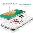 ClothxbYJ Case for iPhone 14 Pro,T1t Red Spider Heart G1 Clear Case Pattern Cute Cover Case for Girls Men Slim Thin Soft Shockproof Phone Case
