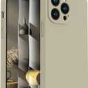 FireNova Designed for iPhone 13 Pro Case, Silicone Upgraded [Camera Protection] Phone Case, Soft Anti-Scratch Microfiber Lining Inside, 6.1 inch, Khaki