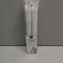 Core LED Wavy Taper Wax Candle White 24.5 cm x 2.2 cm, 4 pk