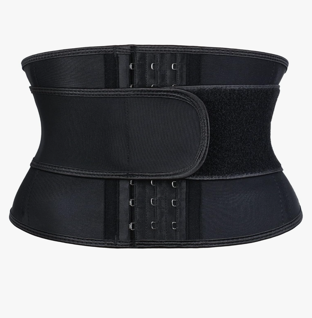 Atbuty Short Torso Waist Trainers Cincher for Women Corset Underbust Latex Sport Girdle Hourglass Body Shaper 2XS