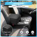 Center Console Between Seats for Minivans, Featuring Cup Holders, Coin Compartment, and Card Slot Center Console for Trucks, Minivans, and SUVs Front Seat Bench Center with Locking (Update)