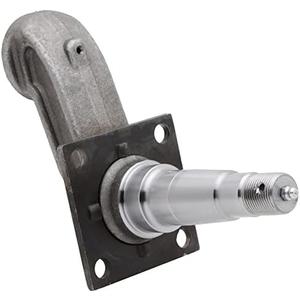 QJZ SP504 - Trailer Spindle for 3500 lbs Axle - #84 E-Z Lube Weld-On - Drop Style (4 in) with Brake Flange Compatible with Bearings Kit: L44649/10 & L68149/11