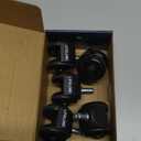 Lifelong Office Chair Dual Wheels Replacement Rubber 2 Inch Chair Casters for Hardwood Floors and Carpet, Set of 5, Heavy Duty Casters for Chairs to Replace Office Chair Mats - Fits 98% (Black)