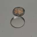 Crossword Solitaire Dice Game, Q Missing Word Spelling Origin Dice Games, q Absent Less Wooden Letter Tiles Board Games for Camping,with Metal Case & Pouch (Silver)