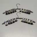 Legging Hangers for Closet Organizer, Hat Hangers for Closet 2 Pack with 10 Clips Holds 20 Leggings, Legging Hanger, Pants Storage Organizer Suitable for Socks, Panties, Underwear, Pants (Black)