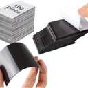 100 Pack 2 x 3.5 inch Business Card Magnets Peel and Stick Adhesive Magnetic Backings Magnet Strong Magnet Blanks Sheets Printable Magnetic Sheet for Dies Storage