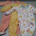 Gerber Baby Girls' Toddler Fleece Footed Pajamas 3-pack, 12 Months