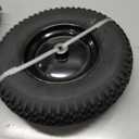4.80/4.00-8" Pneumatic Tire and Wheel Assy,2PR (Air Filled)- 5/8"or 3/4" Powdered Metal bushings and 3"or 6"Center Hub, for Wheelbarrows,Garden and Utility Carts,Trolleys,Wagon and More, 16