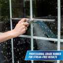 Unger Professional 16” Stainless Steel Window & Glass Cleaning Squeegee - Cleaning Supplies, Heavy Duty Squeegee for Window Cleaning, Streak Free Results