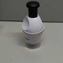 Geedel Food Chopper, Easy to Clean Manual Hand Vegetable Chopper Dicer, Dishwasher Safe Slap Onion Chopper for Veggies Onions Garlic Nuts Salads White