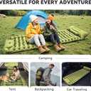 Sleeping Pad, Ultralight Inflatable Sleeping Pad for Camping with Pillow Built-in Foot Pump, Extra Thick Compact Camping Sleeping Mat for Hiking, Backpacking, Tent Use