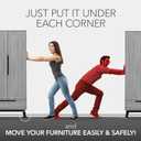 Felt Furniture Sliders Hardwood Floors X-PROTECTOR 24 PCS 2 1/2 inch Furniture Sliders Heavy Duty Felt Sliders Hard Surfaces Move Your Furniture Easily & Safely!
