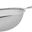 Winco Strainer with Single Fine Mesh, 8-Inch Diameter, Medium, Stainless Steel, Tan,Silver