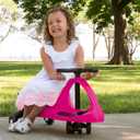 Wiggle Car Ride On Toy - No Batteries, Gears or Pedals - Twist, Swivel, Go - Outdoor Ride Ons for Kids 3 Years and Up by Lil' Rider (Hot Pink and Black), Large